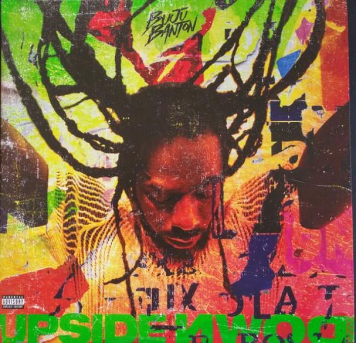 Buju Banton: Upside Down 2020 LP UUSI! 2x Oranssi/punainen liukuvarjatty LP.