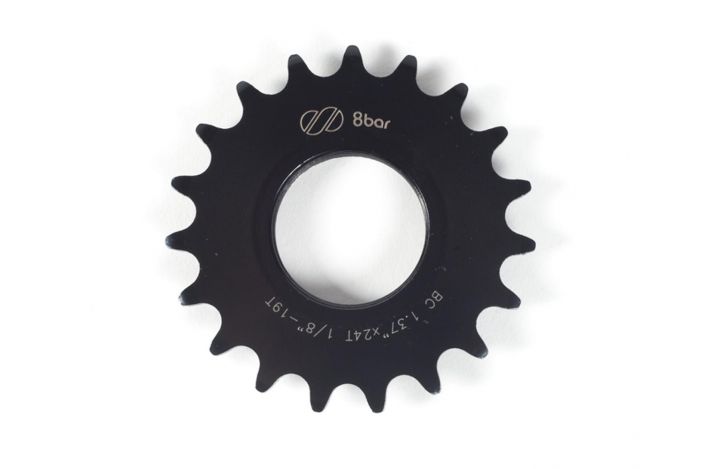8Bar Super Fixed Gear Sprocket 19t musta