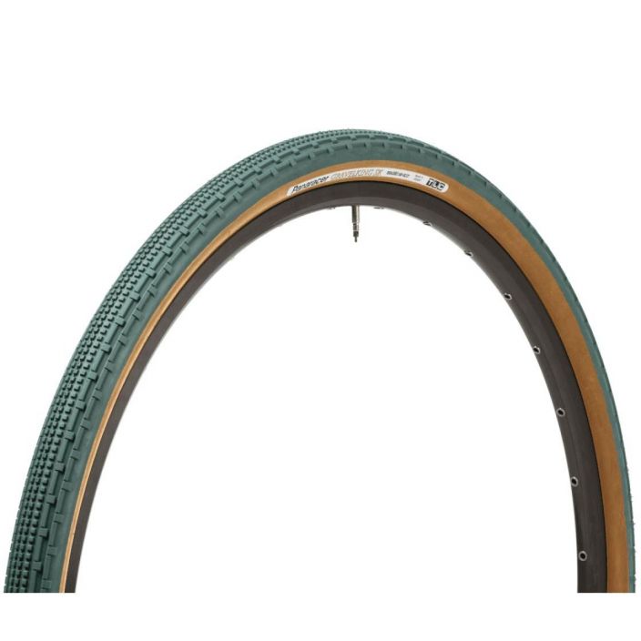 Panaracer Gravelking SK W/O 700x32 32-622 BlueGray-Brown Cyclocross-Gravel -rengas siniharmaalla kumilla ja ruskealla