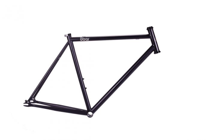 8bar FHAIN STEEL V3 Runko musta XL 60cm Fhain on kevyt ja laadukkaasti viimeistelty Chromoterasrunko, Takajarrun kulkee
